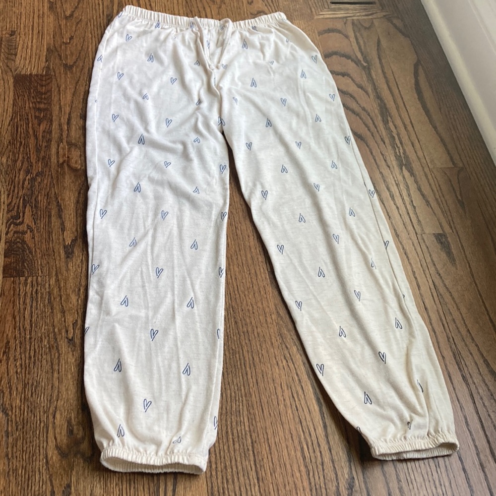 Adorable heart pajama pants!